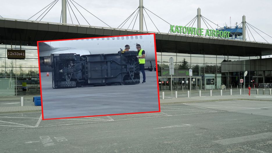 wypadek lotnisko