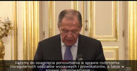 Ławrow: Ukraina nie może funkcjonować jako jednolite państwo