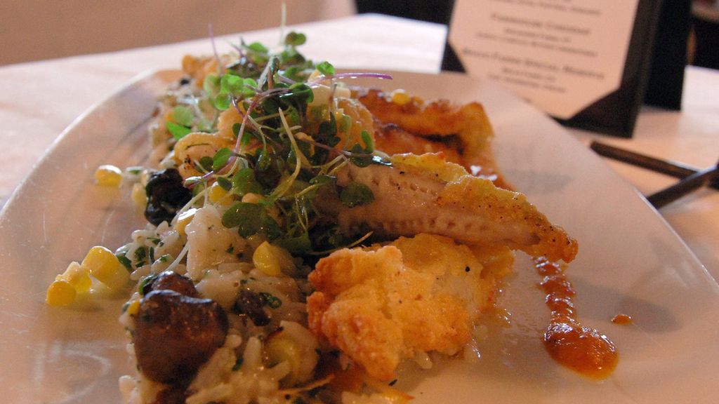 Okoń poddany obróbce wysuszającej mięso