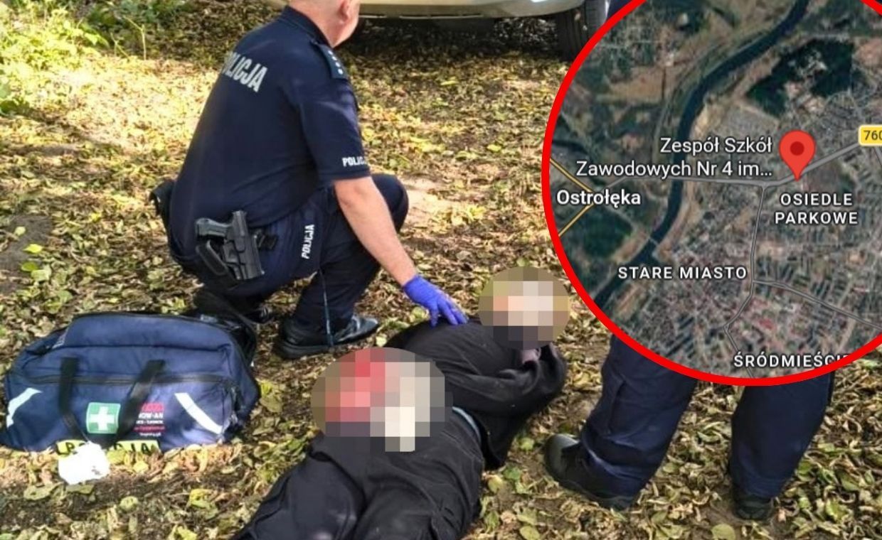 Atak w szkole w Ostrołęce. Co najmniej siedem osób rannych