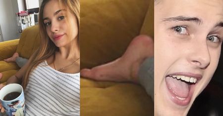 Zamyślona Wiktoria Gąsiewska pije herbatkę w towarzystwie STÓP Adama Zdrójkowskiego (FOTO)