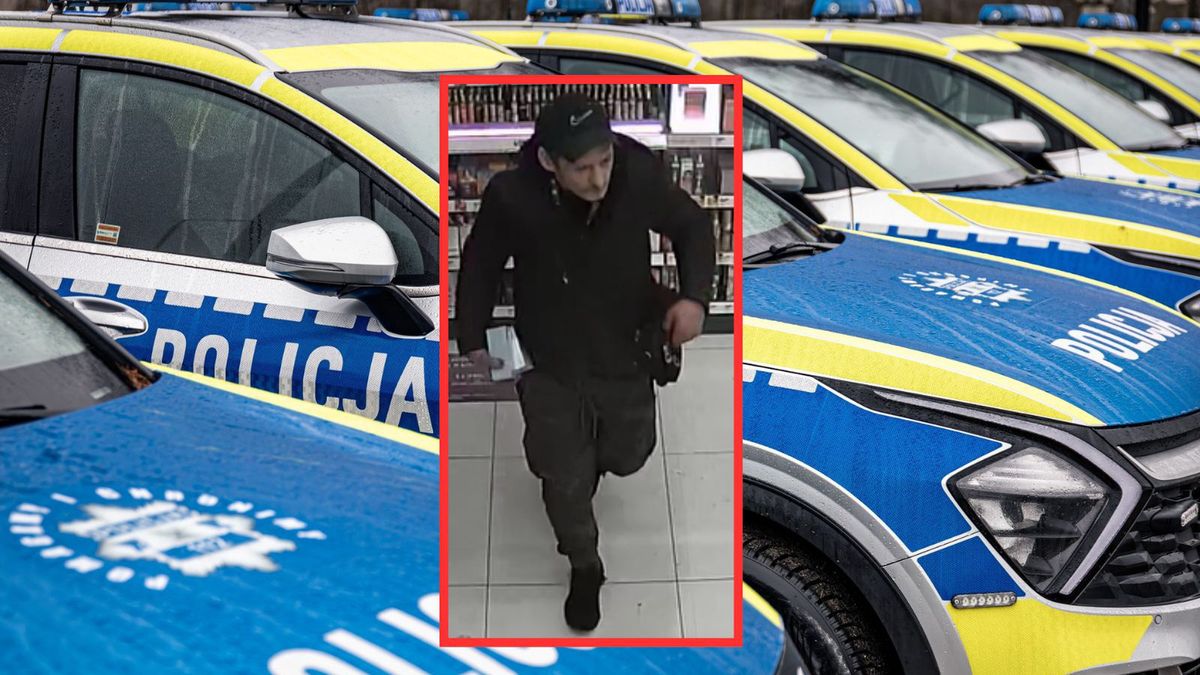 Policjanci szukają rabusia z drogerii