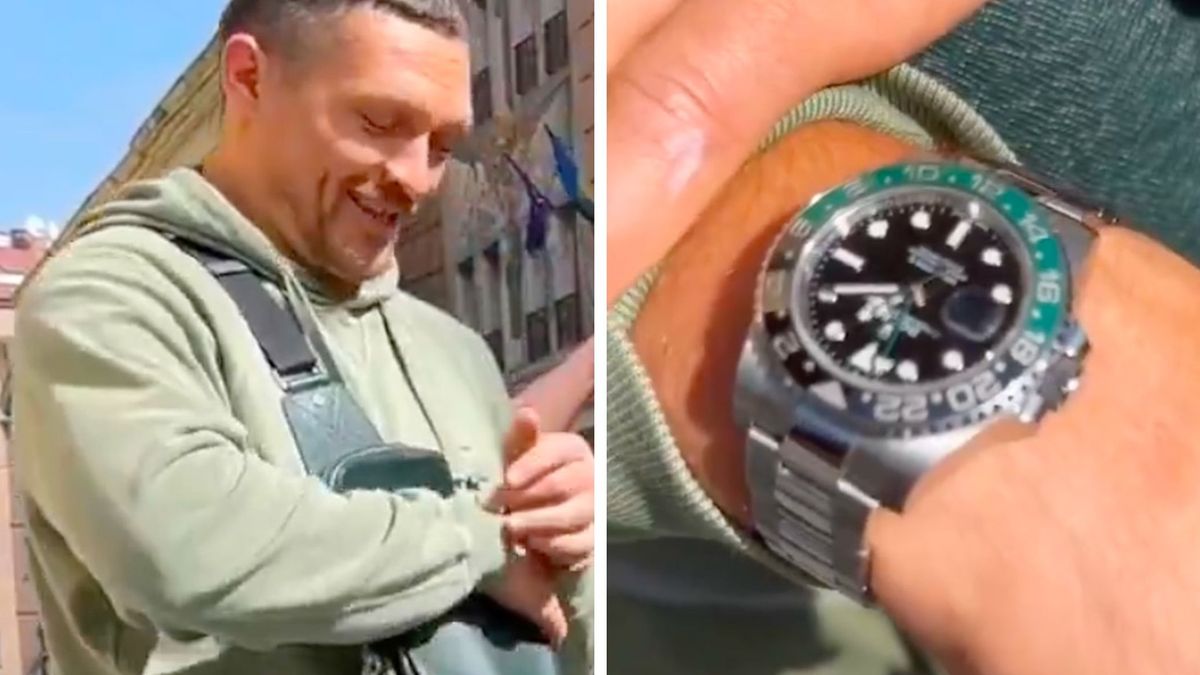 Twitter / Home of Fight / Ołeksandr Usyk i jego podrobiony Rolex