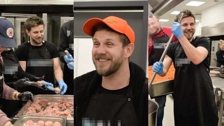 Antek Królikowski ratuje wizerunek nad korytem pulpetów dla potrzebujących