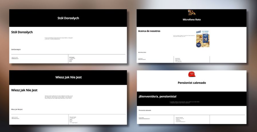 Wspomniane profile mają wiele cech wspólnych