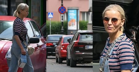 Małgorzata Foremniak DWUKROTNIE parkuje na zakazie, kupując warzywa i leczniczą wodę (ZDJĘCIA)