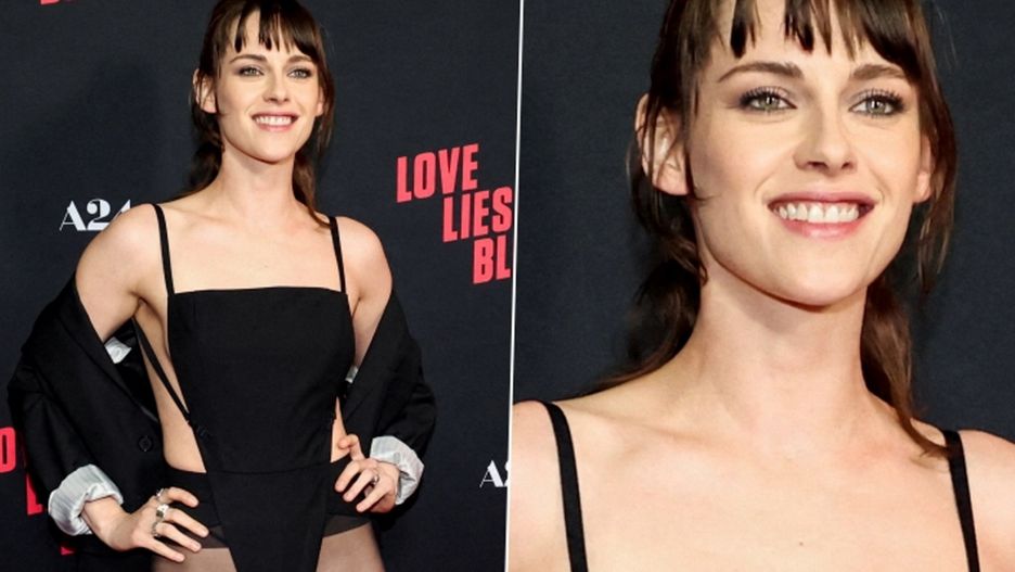 Kristen Stewart pokazała się na czerwonym dywanie tylko w rajstopach i body. Narobiła zamieszania
