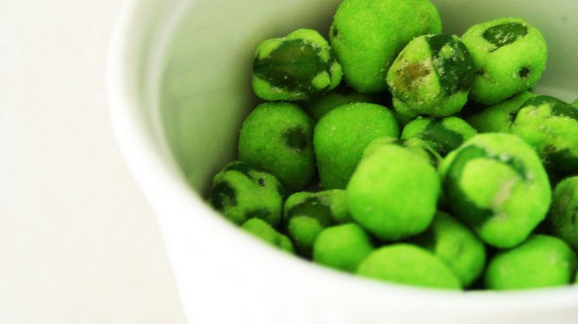 Pieczony groch o smaku wasabi