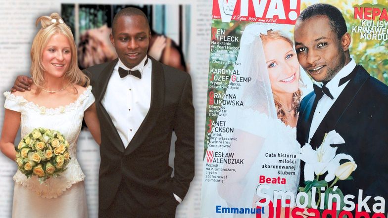 Emmanuel Olisadebe i Beata Smolińska