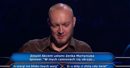 Pytanie o Zenka Martyniuka w "Milionerach". Odpowiedzi były kuriozalne