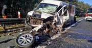 Wypadek na DK10 w Przyłubiu. Dwie osoby trafiły do szpitala
