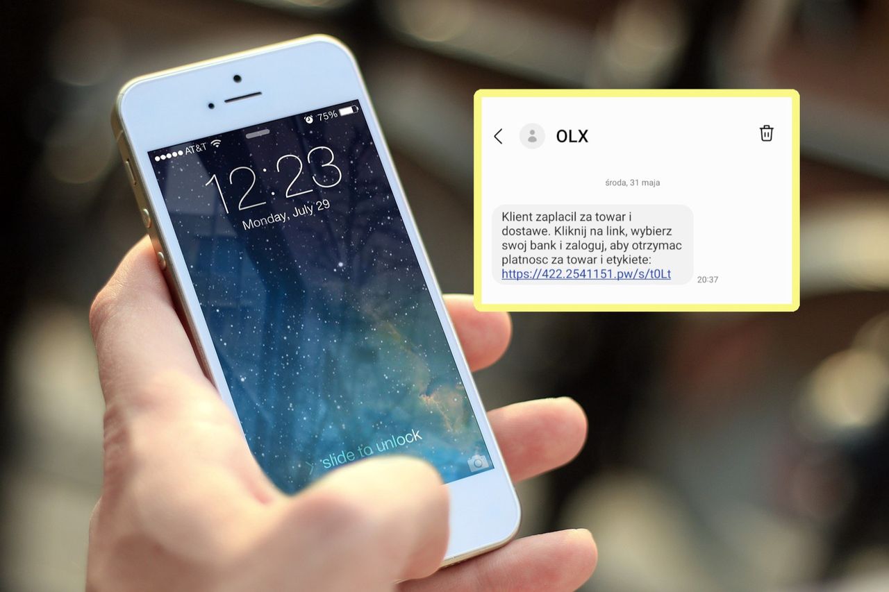 SMS, który może dostać każdy. "Kliknij link, wybierz bank"