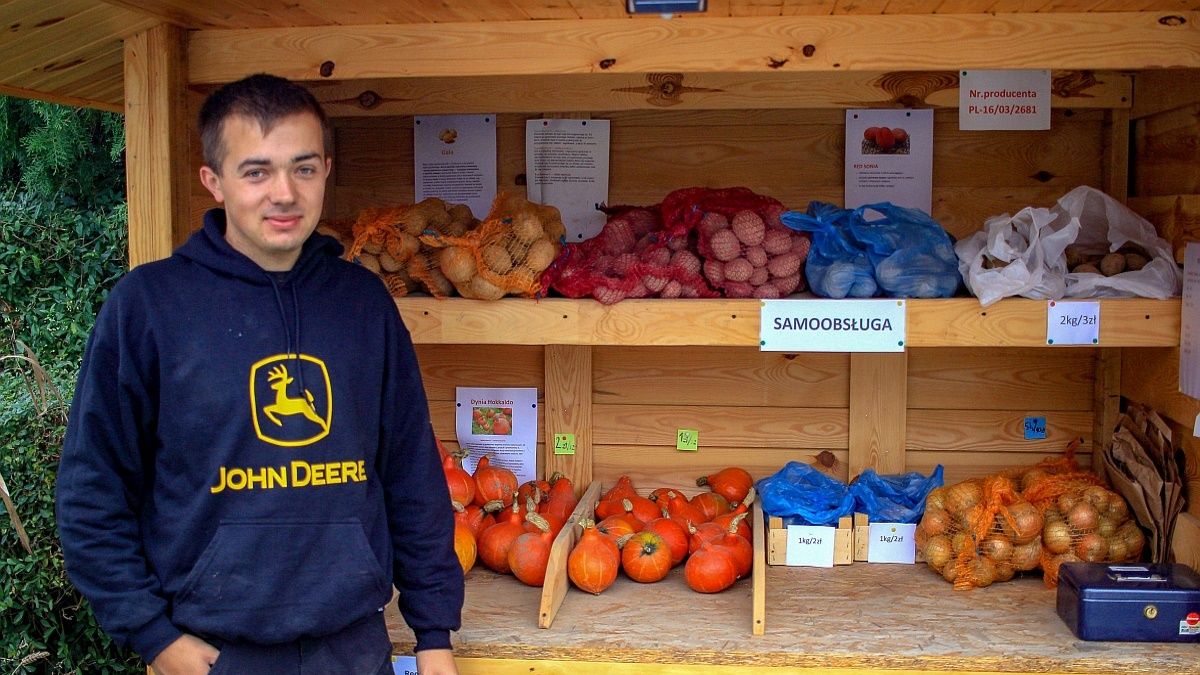 Założyciel przydomowego sklepiku samoobsługowego
