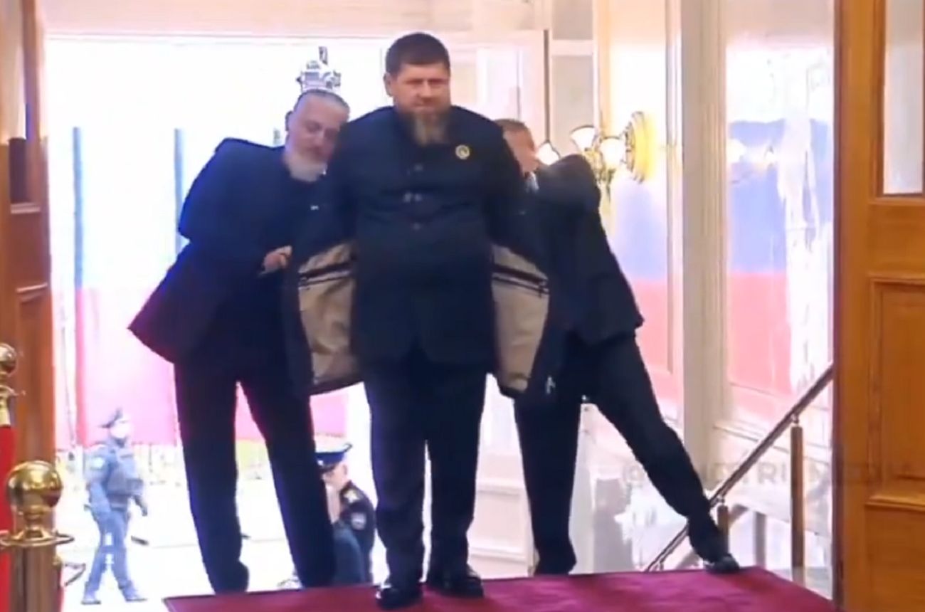 Ramzan Kadyrow na zaprzysiężeniu Putina. Wszyscy to widzieli