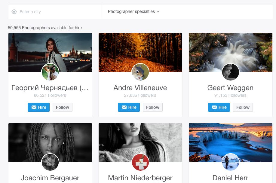 500px wprowadza Directory - platformę ułatwiającą fotografom zdobycie klienta 1