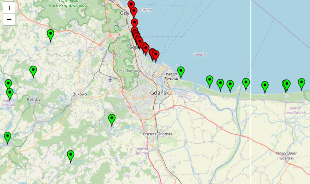 GIS zamyka nadmorskie kąpieliska