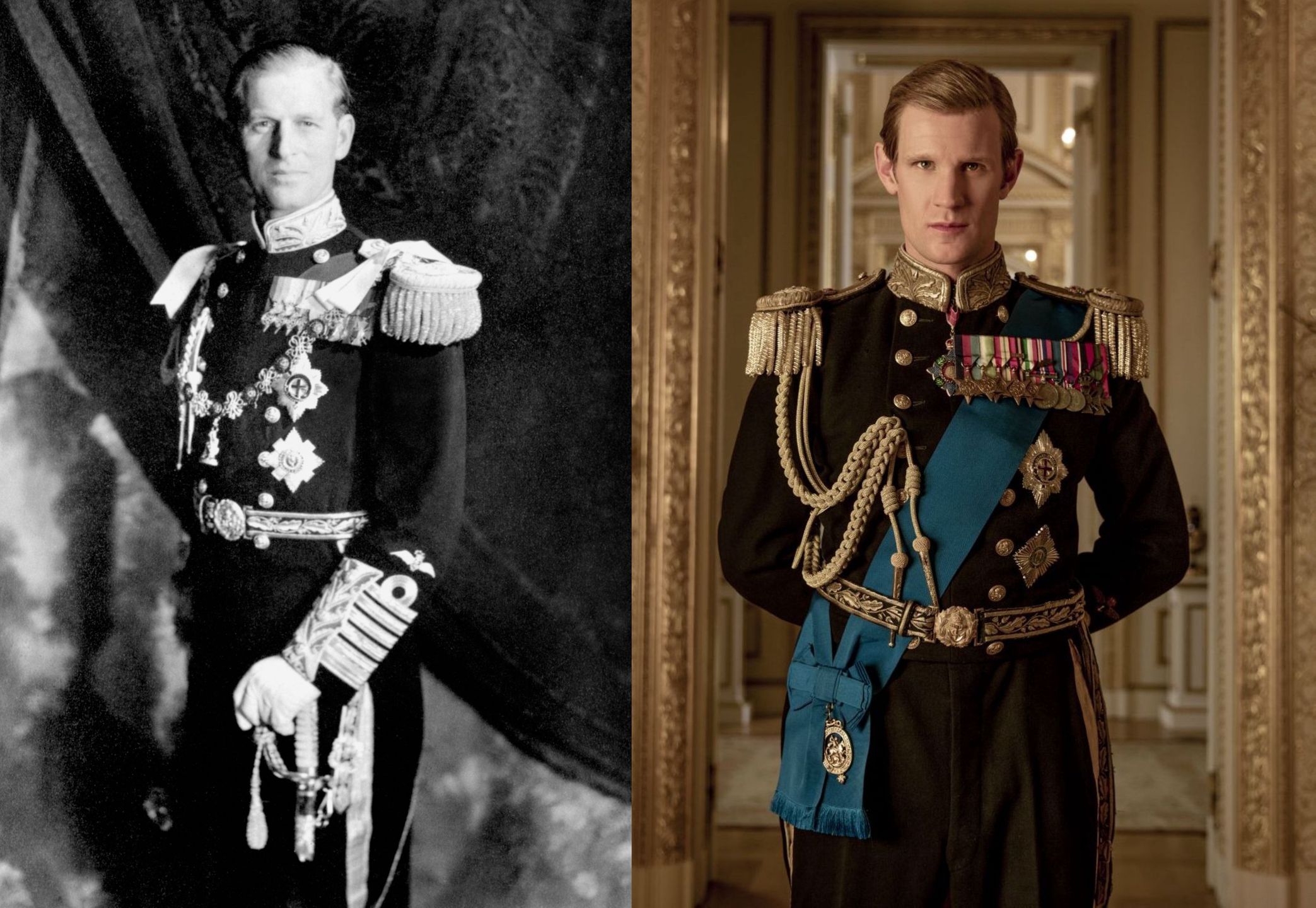 Matt Smith jako młody książę Filip