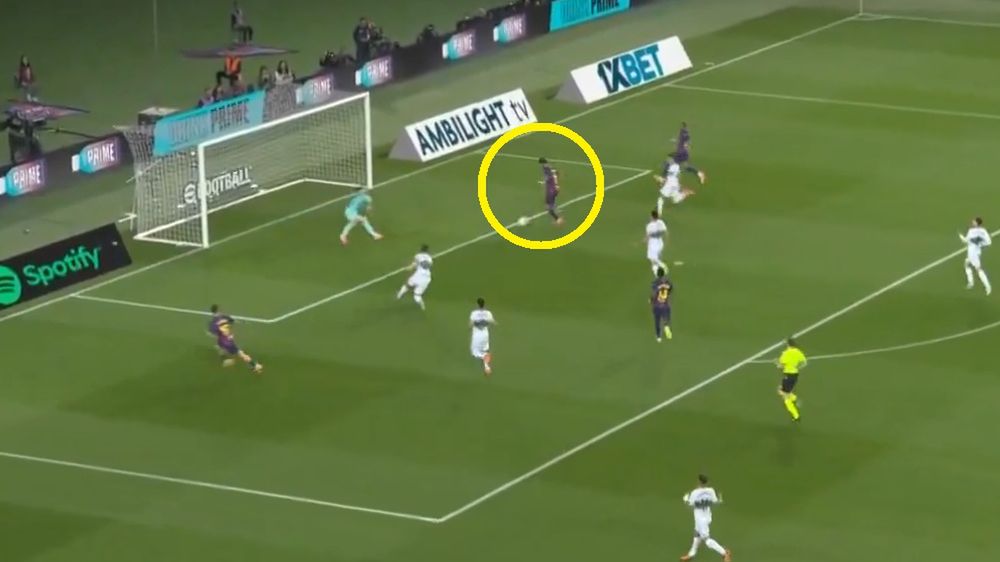 Twitter / Eleven Sports / Ferran Torres zdobył bramkę dla FC Barcelony