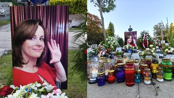Detal na grobie Joanny Kołaczkowskiej przyciąga uwagę. Ktoś ją tak uhonorował