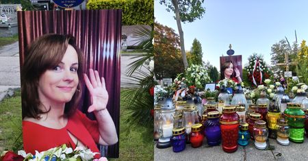 Detal na grobie Joanny Kołaczkowskiej przyciąga uwagę. Ktoś ją tak uhonorował