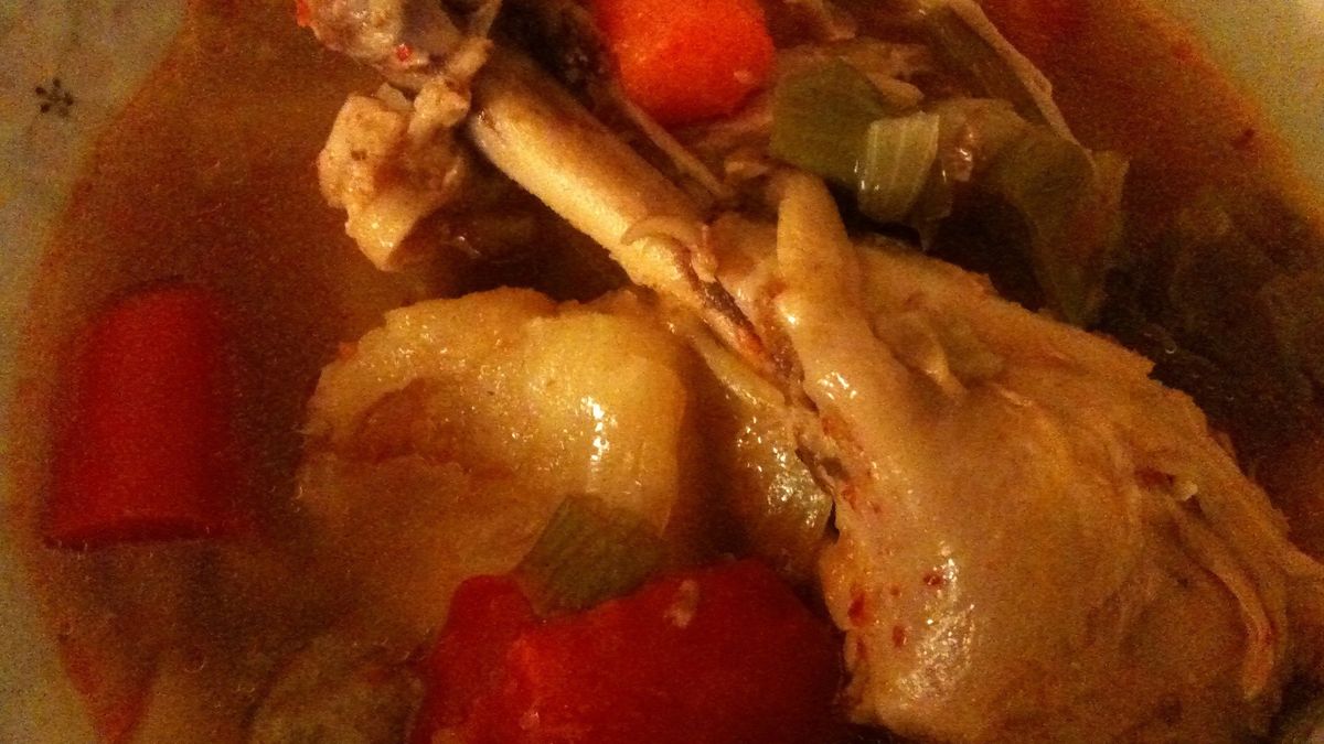 Duszone podudzie z kurczaka (samo mięso)