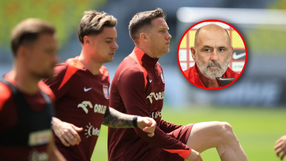 PAP / Jarek Praszkiewicz/Michał Meissner / Na zdjęciu: Piotr Zieliński podczas treningu reprezentacji Polski, na małym zdjęciu: Michał Probierz