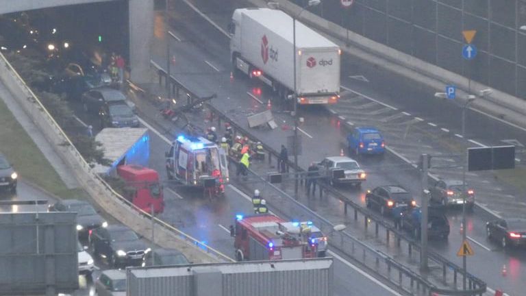 Katowice, wypadek w tunelu