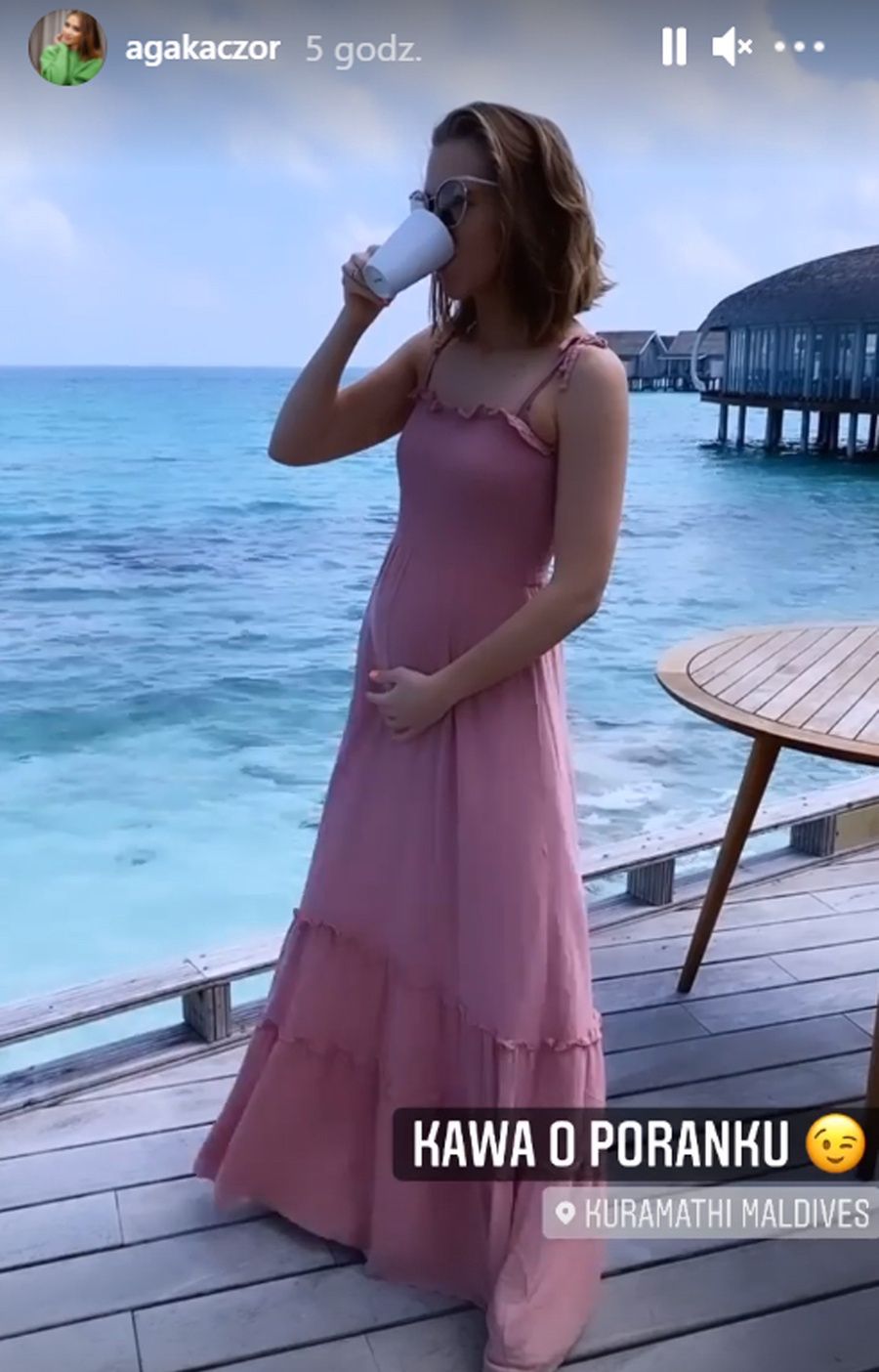 Agnieszka Kaczorowska na Malediwach