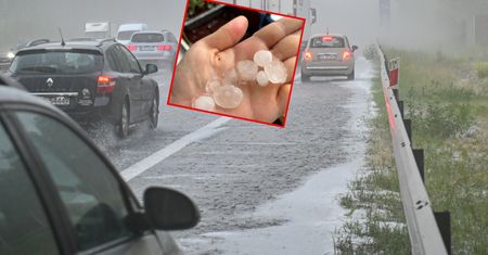 Zrobiło się groźnie. Potężne burze i ulewy, 6-centymetrowy grad