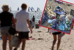 Skandaliczne zachowanie na plaży. Sikanie do jeziora i "piwkowanie" rodziców