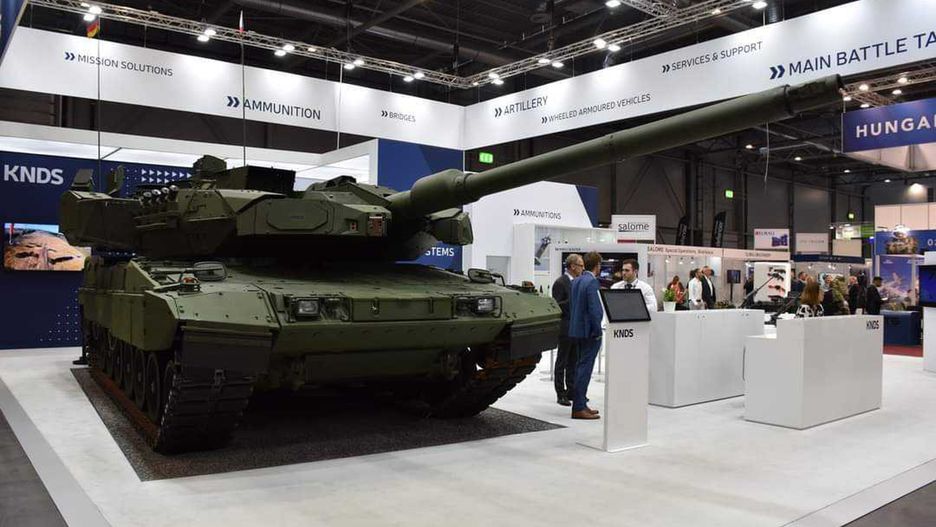 Leopard 2A7 wzbogacony o elementy wersji A8 podczas targów IDET.