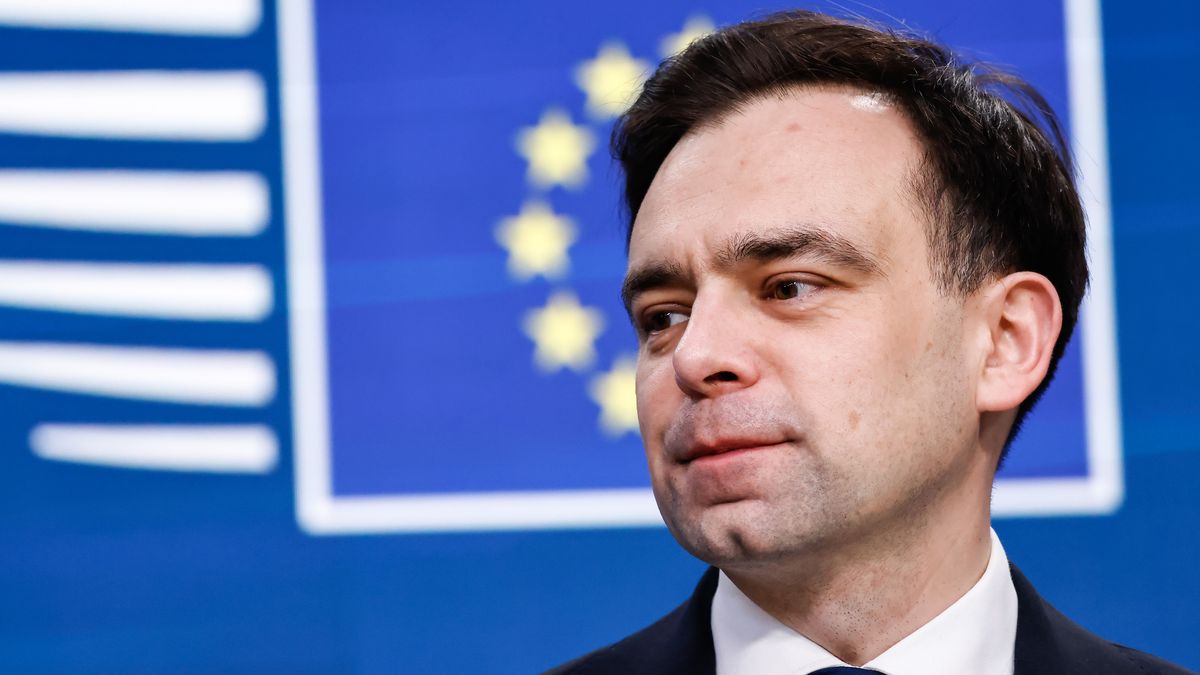 Andrzej Domanski, Poland's finance minister, during a news conference at the Economic and Financial Affairs Council (ECOFIN) meeting at the European Council headquarters in Brussels, Belgium, on Tuesday, Jan. 21, 2025. Investors are betting the European Central Bank will lower borrowing costs four times in 2025. Photographer: Simon Wohlfahrt/Bloomberg via Getty Images