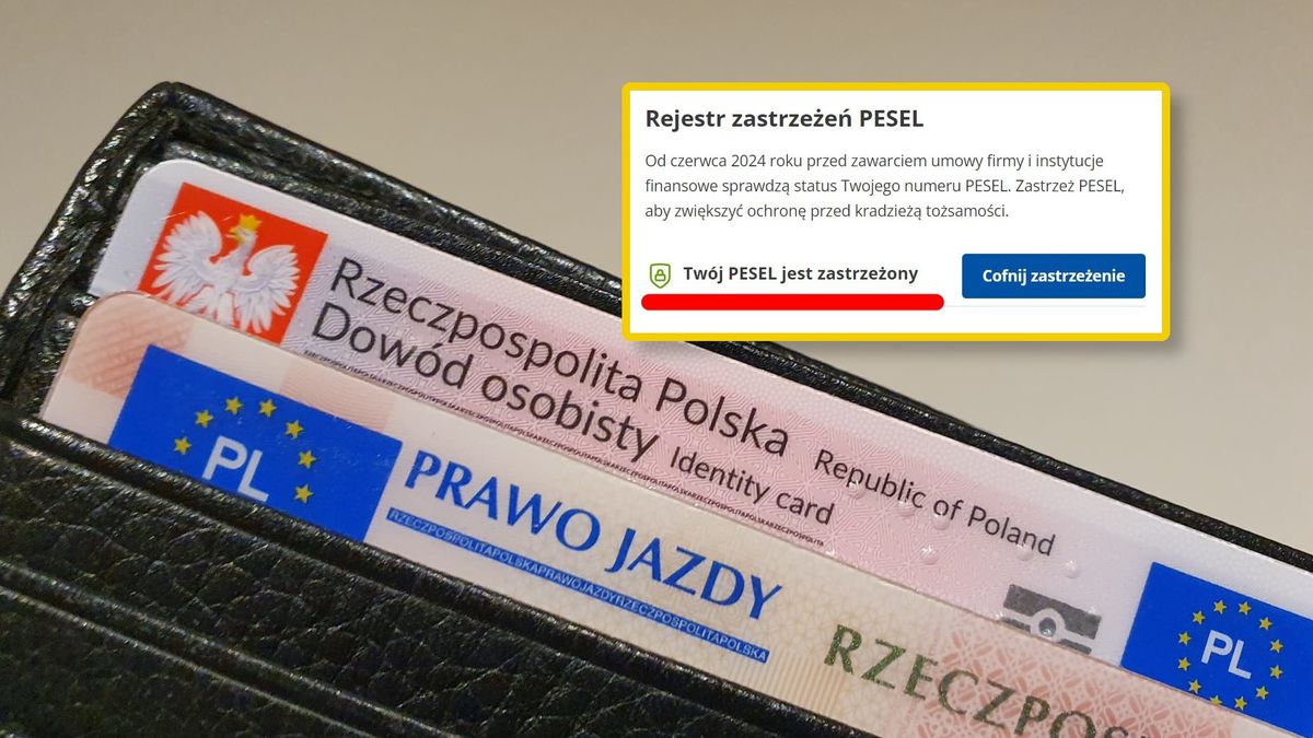 Zastrzeganie numeru PESEL