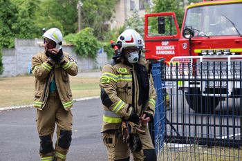 Koneccy strażacy w obozach harcerskich w Sielpi i okolicach Małachowa. Monitorowali sytuację i przypominali o alertach pogodowych