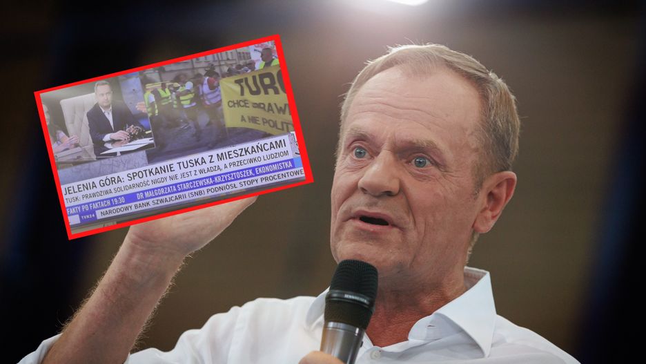 Wpadka TVN24. Relacjonowali wiec Tuska