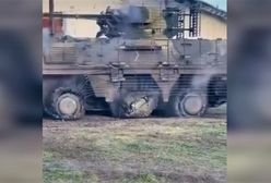 Ukraiński BTR-4 po spotkaniu z miną. Rosjanie nie mogli w to uwierzyć