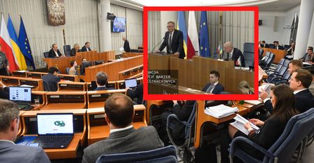 Krzyki w Senacie. "Proszę o wyprowadzenie tego pana"