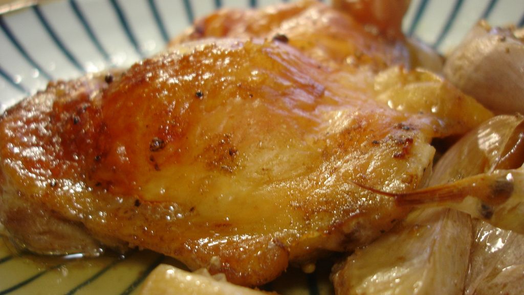 Smażone udko z kurczaka (samo mięso)