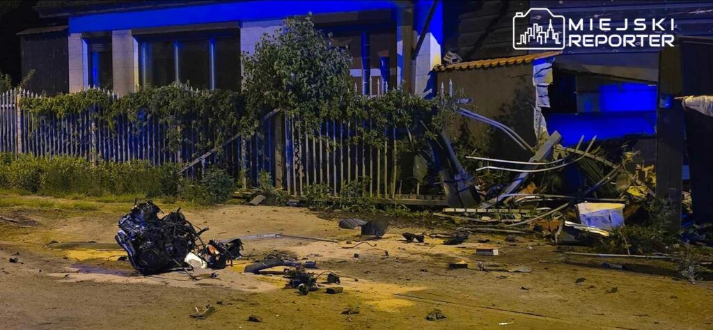 fot. Informacje na Gorąco Powiat Piaseczyński. Poważny wypadek pod Warszawą