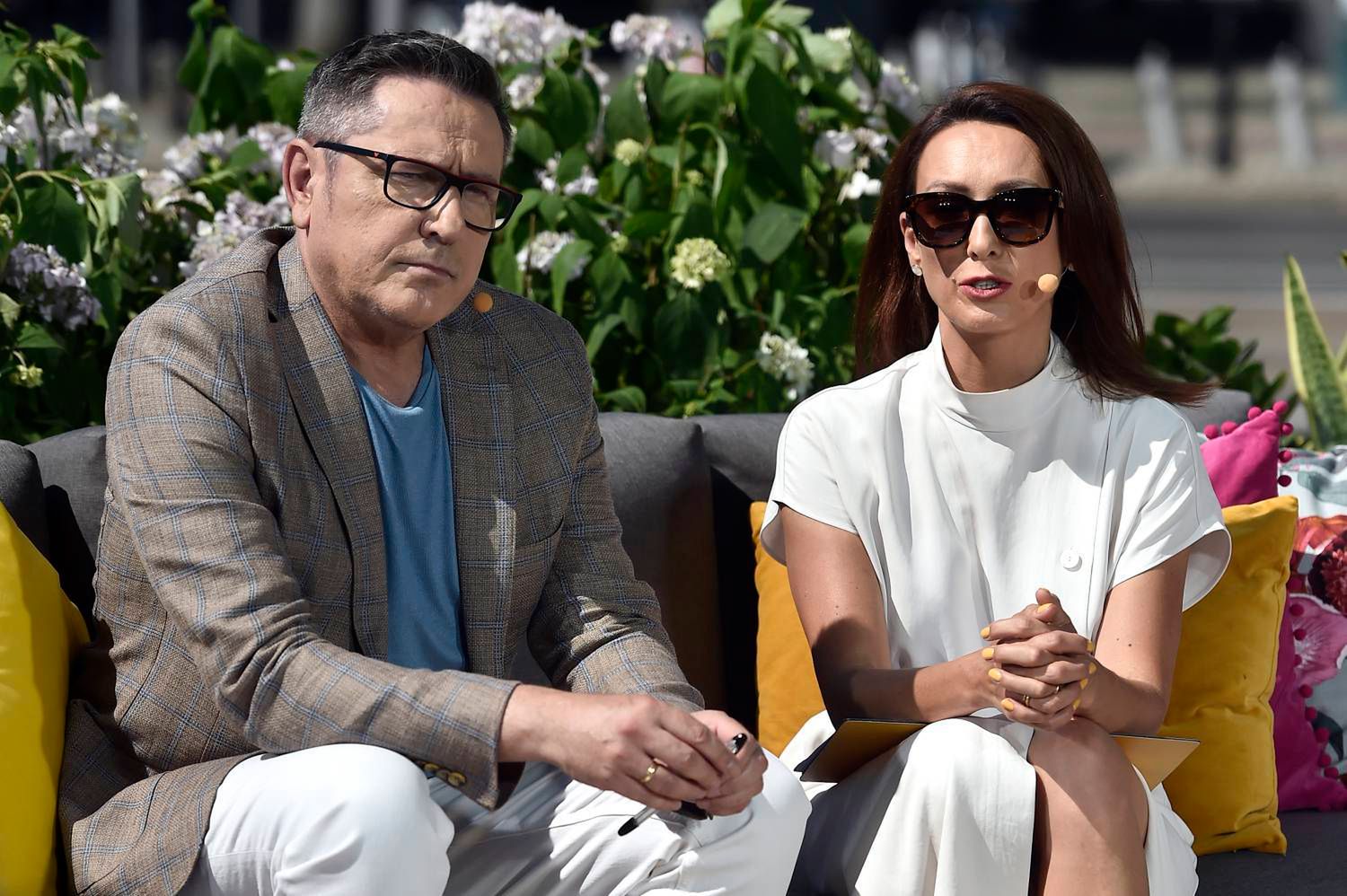 Anna Kalczyńska i Andrzej Sołtysik -  Gwiazdy w plenerowym studiu Dzień Dobry TVN