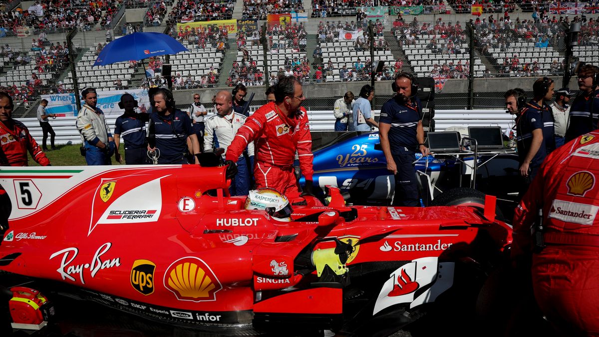 Awaria bolidu Ferrari tuż przed startem