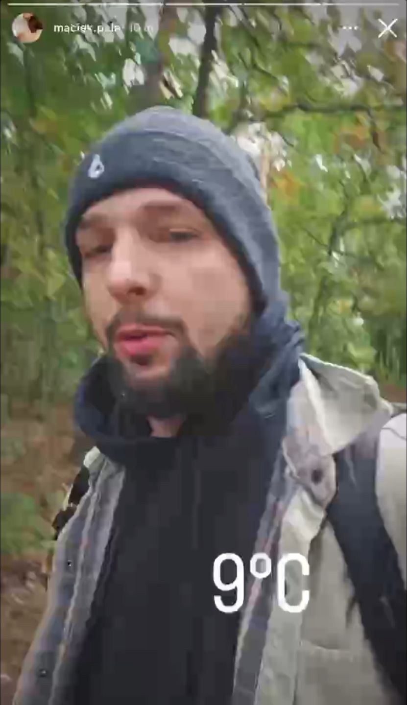 Maciej Pela na Instagramie