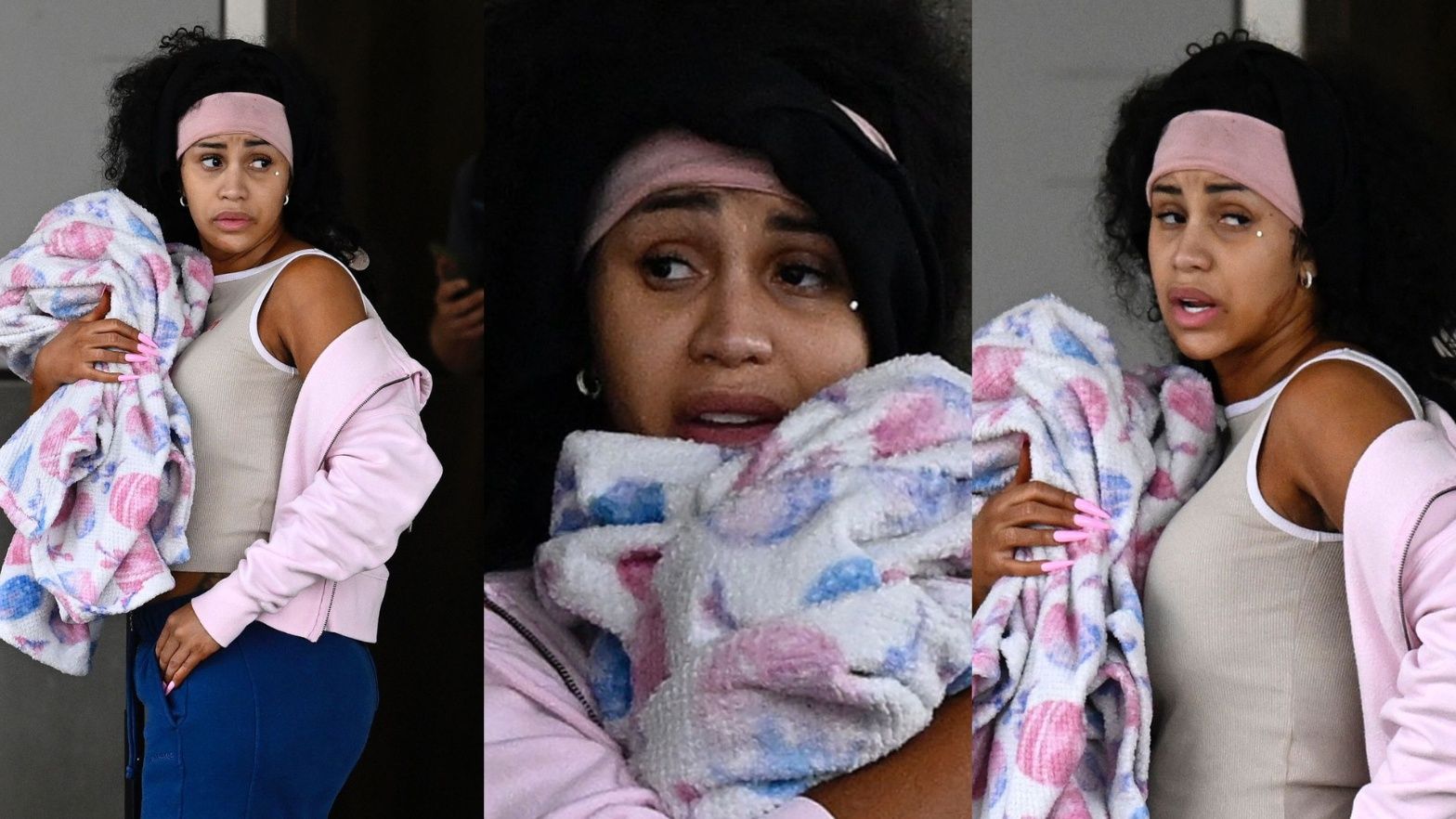 Zmęczona Cardi B na lotnisku