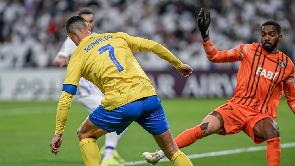 Cristiano Ronaldo podczas meczu Al-Nassr - Al-Raed