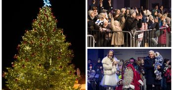 Białystok: Święty Mikołaj odwiedził miasto. Rozbłysła też miejska choinka