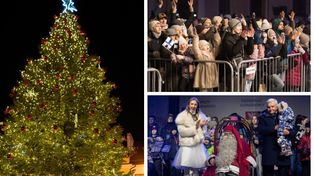 Białystok: Święty Mikołaj odwiedził miasto. Rozbłysła też miejska choinka