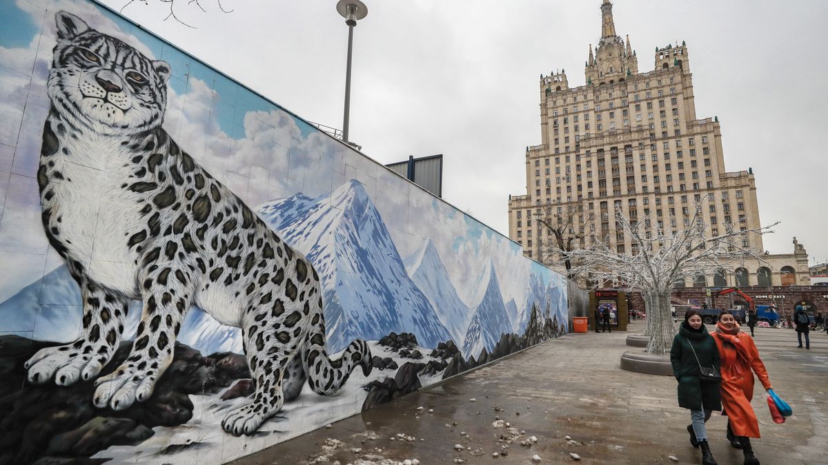 Na zdjęciu ulica w Moskwie