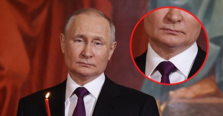 "Z" na szyi Putina. Dyktator ze śladem po zabiegu?