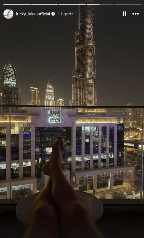 Luka wypoczywa w Dubaju.