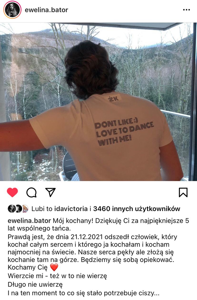 Żora Korolyov nie żyje. Ewelina Bator żegna tancerza